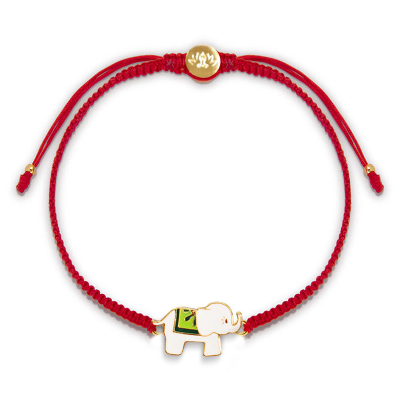 KarmaRipple's Tibetan Handmade 925 Sterling Silver Fortunate Elephant Red String Bracelet p14