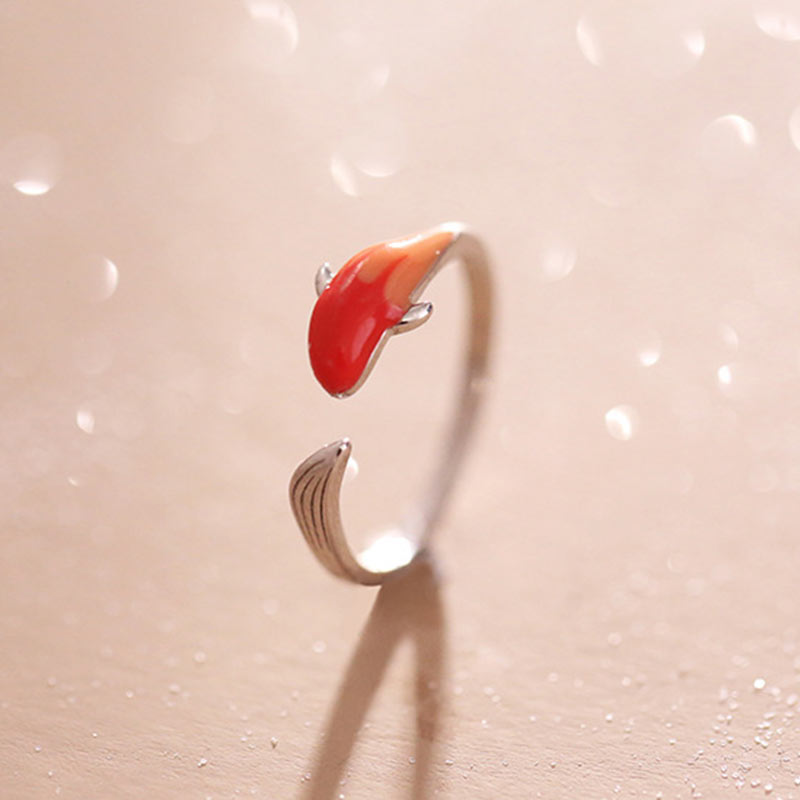 KarmaRipple's Koi Fish Bronze Balance Fortune Adjustable Ring p12