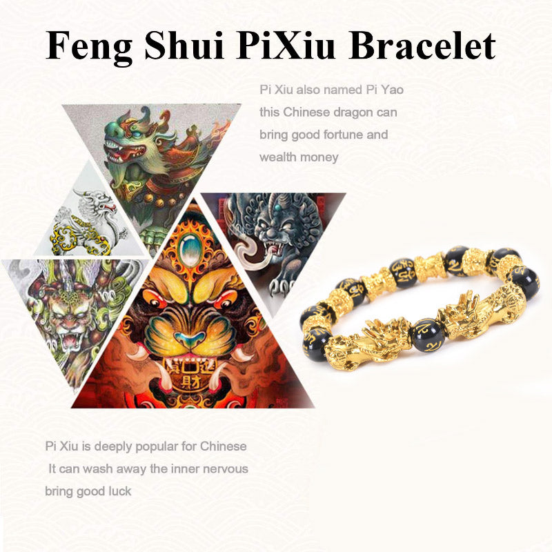 KarmaRipple's Double Pixiu Obsidian Wealth Bracelet p7