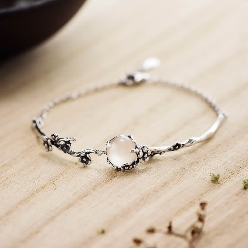 KarmaRipple's Plum Blossom Chalcedony Positive Bracelet p15