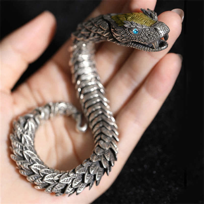 KarmaRipple's Dragon Snake Handmade Amulet Protection Chain Bracelet p5