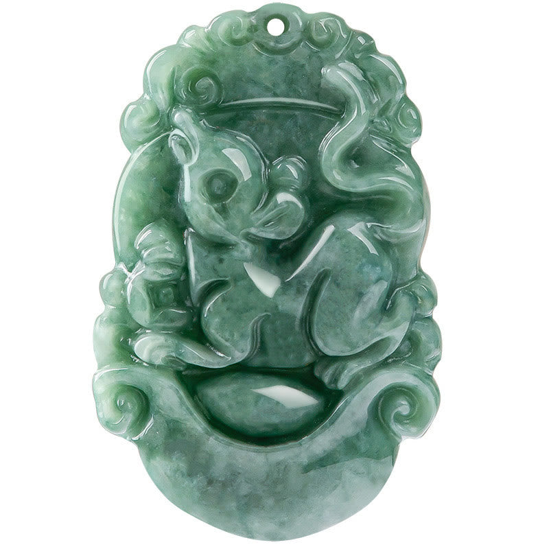 KarmaRipple's Authentic Jade 12 Chinese Zodiac Prosperity Pendant Necklace p24