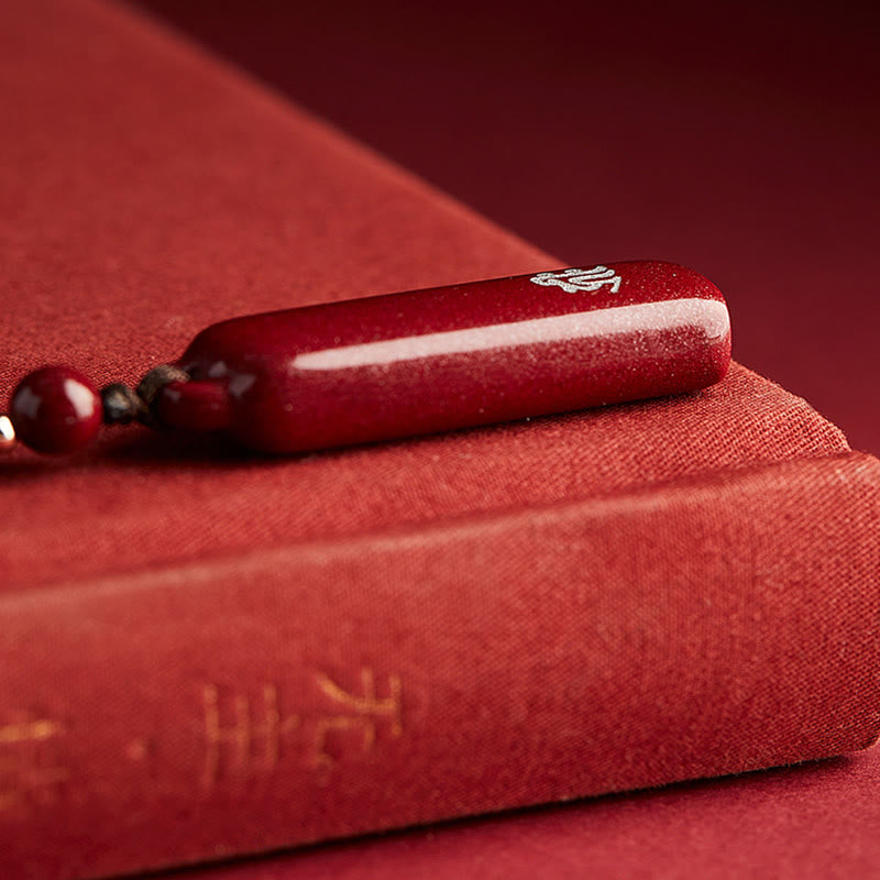 KarmaRipple's Chinese Zodiac Natal Buddha Cinnabar Amulet Protection String Pendant Necklace p19