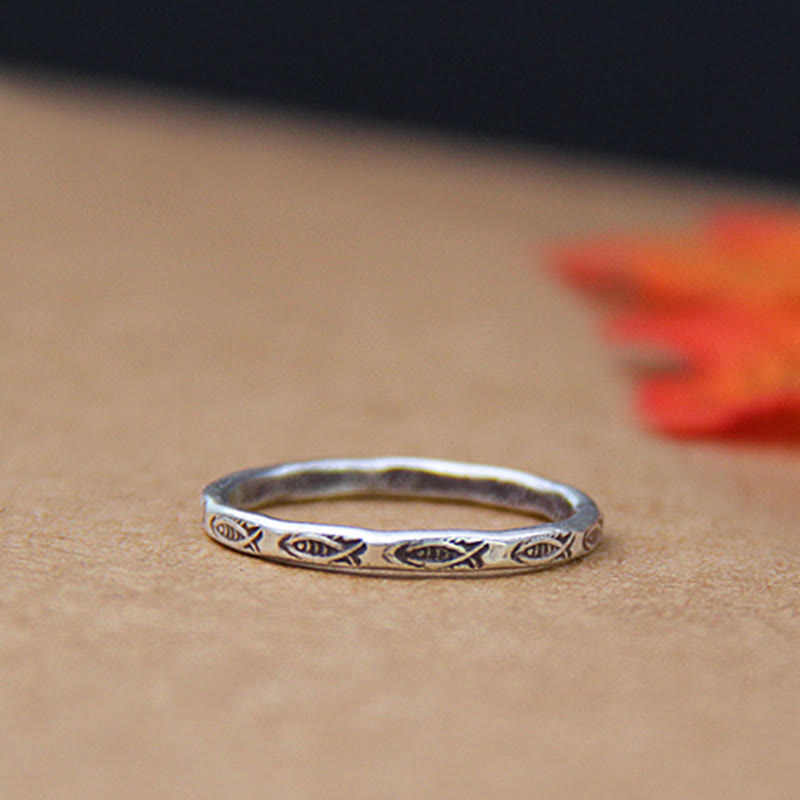 KarmaRipple's 925 Sterling Silver Fortune Koi Fish Wealth Ring p8