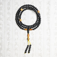 KarmaRipple's Tibetan Mala Cypress Bodhi Seed Red Agate Balancing Bracelet