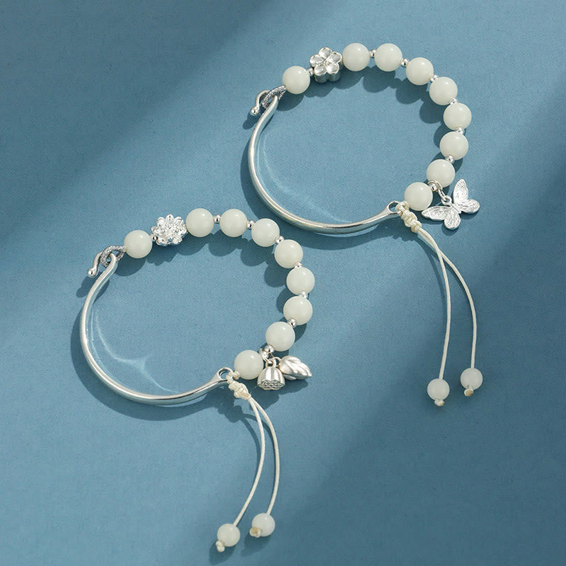 KarmaRipple's Bodhi Seed Butterfly Lotus Fortune Wealth Bracelet Bangle p9