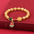 8mm Gold Liuli Glass Bracelet(Wrist Circumference 14-16cm)