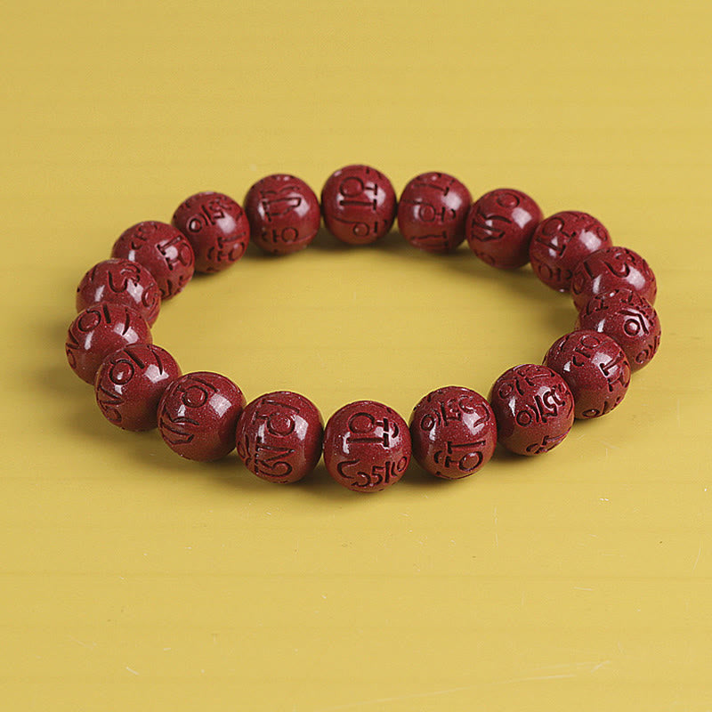 KarmaRipple's Authentic Double PiXiu Cinnabar Om Mani Padme Hum Wealth Fortune Bead Bracelet p8