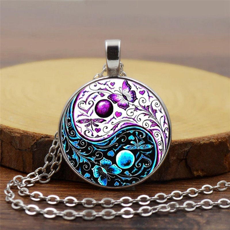 KarmaRipple's Yin Yang Chain Balance Pendant Necklace p4