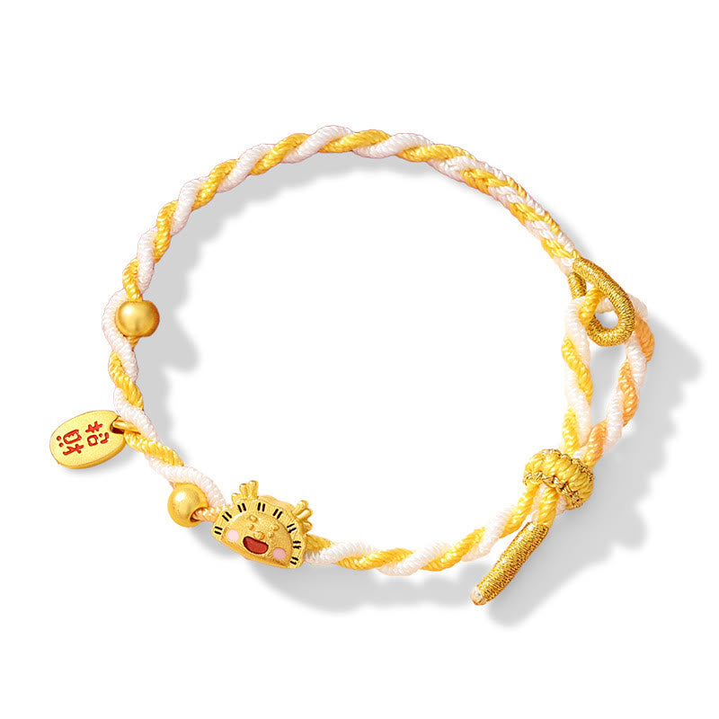 KarmaRipple's ???A Flash Sale- 925 Sterling Silver Year Of The Dragon Dumpling Design Attract Fortune Fortune Woven Bracelet p5