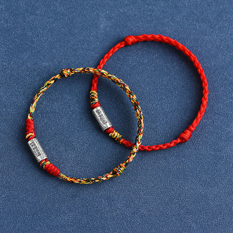 KarmaRipple's Handcrafted 925 Sterling Silver Everything Goes Well Design Protection Strength Bracelet Anklet p23