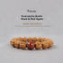 9mm / Rudraksha Bodhi Seed & Red Agate