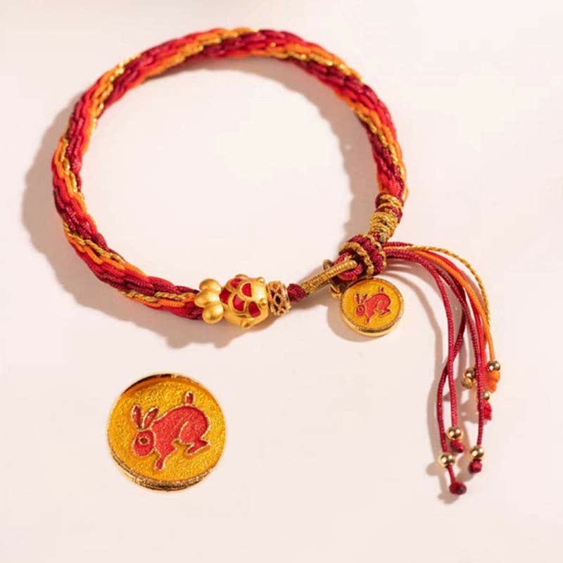KarmaRipple's Chinese Zodiac Handmade Koi Fish String Protection Reincarnation Weave Braid Bracelet p4