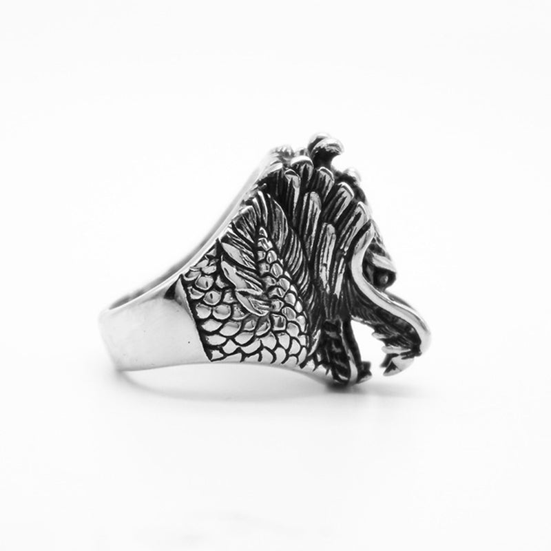 KarmaRipple's Dragon Balance Titanium Steel Ring p7