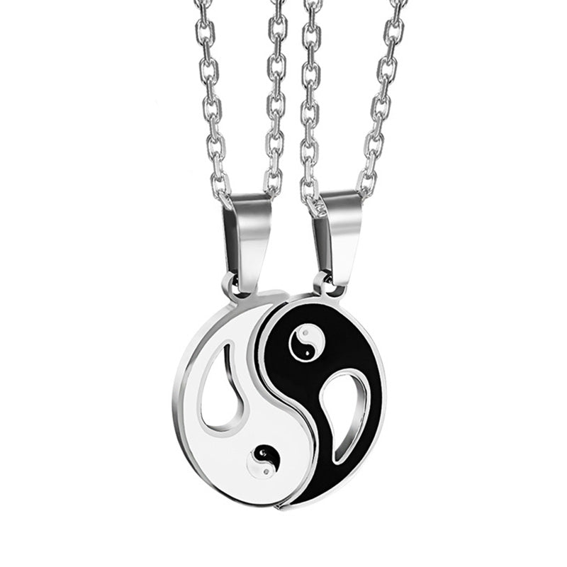 KarmaRipple's 2pcs Yin Yang Necklace Pair Pendant p16