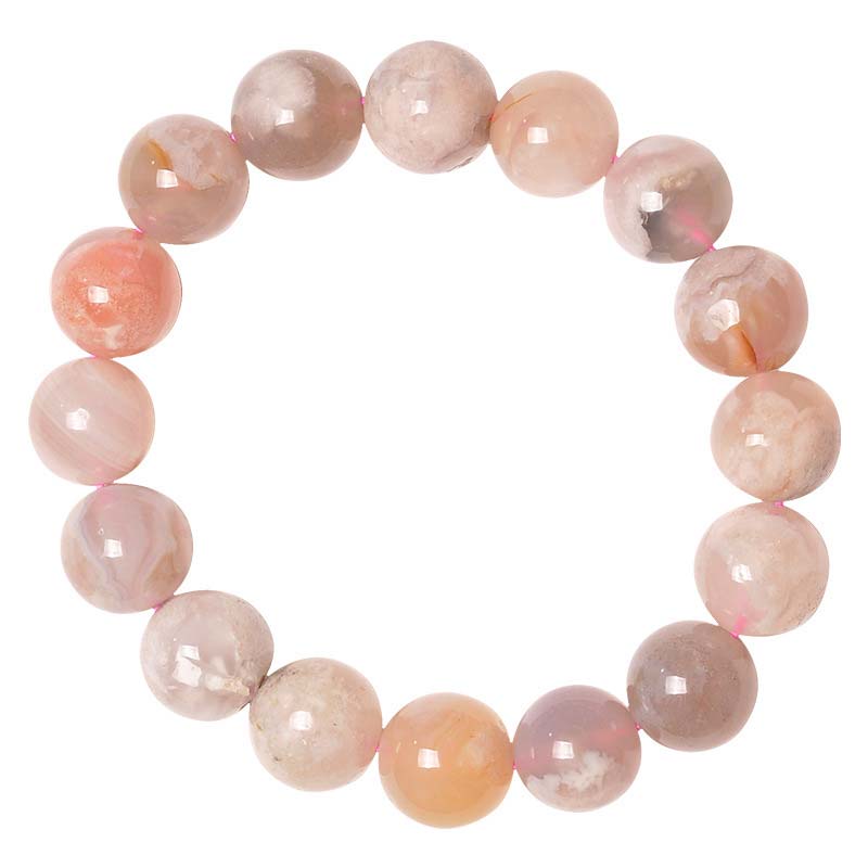 KarmaRipple's Sakura Agate Peace Blessing Bracelet p6