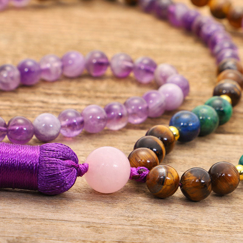 KarmaRipple's Tibetan Amethyst Purify Bracelet Mala Set p9