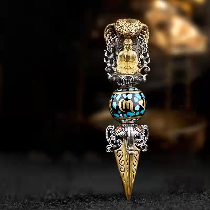 KarmaRipple's Tibetan Om Mani Padme Hum Buddha Wealth Rotation Pendant Vajra Necklace p8