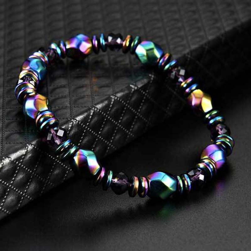 KarmaRipple's Rainbow Hematite Wellness Bracelet p3