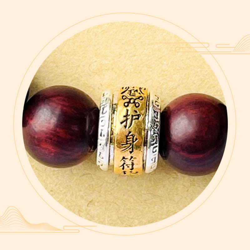 KarmaRipple's Small Leaf Red Sandalwood Amulet Protection Bracelet p8