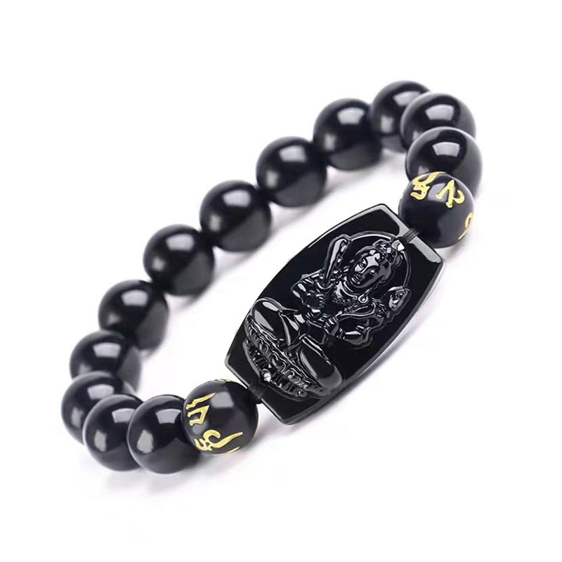 KarmaRipple's Chinese Zodiac Obsidian Protection Bracelet p20