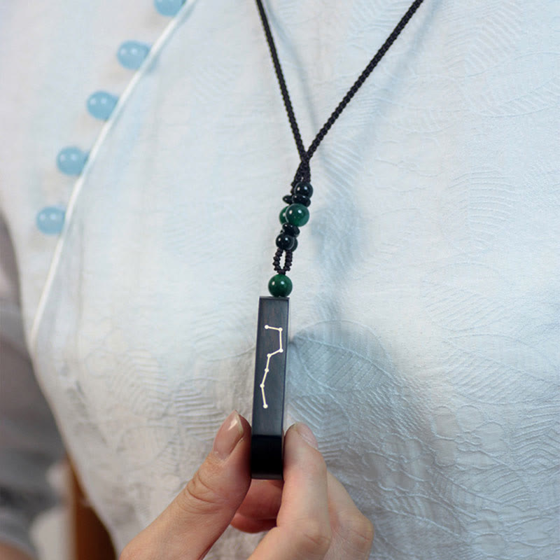 KarmaRipple's 999 Sterling Silver Ebony Wood Red Sandalwood Yin Yang Bagua Balance Pendant Necklace p8