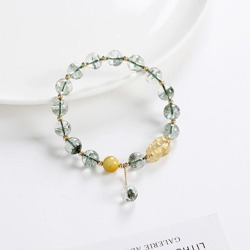 KarmaRipple's Green Phantom Citrine PiXiu Confidence Bracelet p7