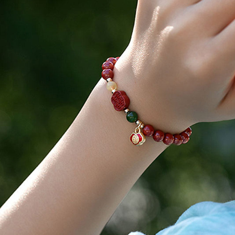 KarmaRipple's Cinnabar Happiness Calm Bracelet p5
