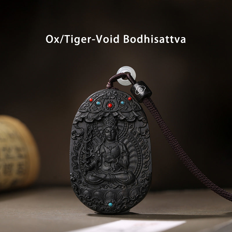 KarmaRipple's Chinese Zodiac Natal Buddha Agarwood Om Mani Padme Hum Lotus Peace Pendant Necklace p2