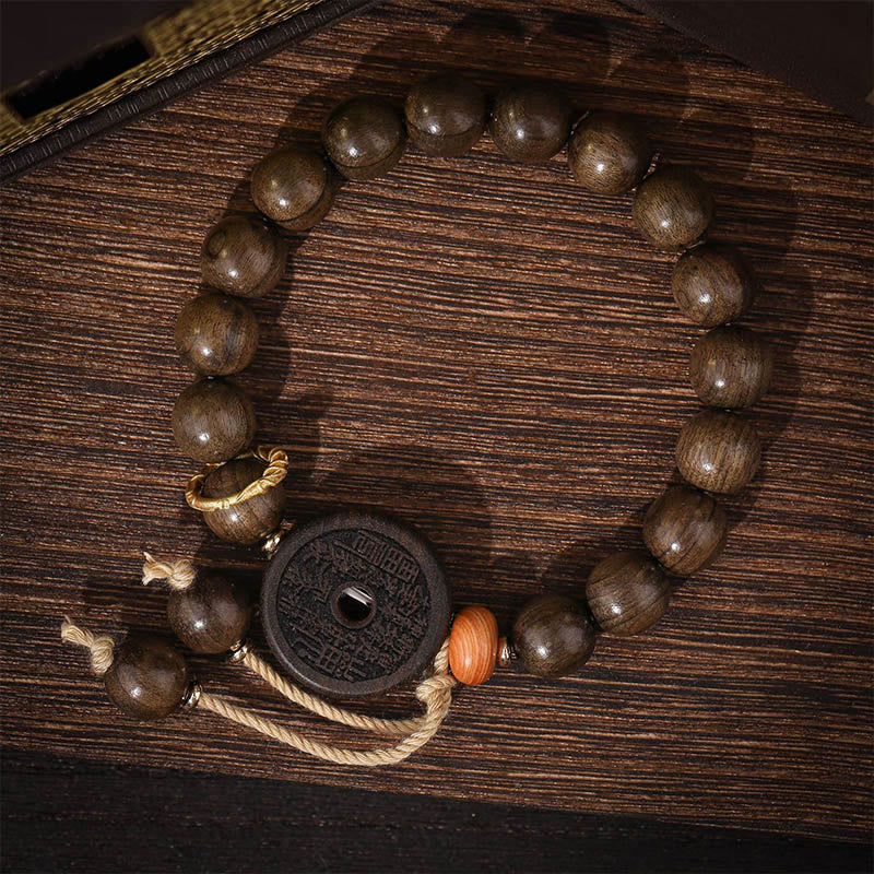 KarmaRipple's Ebony Wood Mountain Ghosts Spend Money Balance Bracelet p2