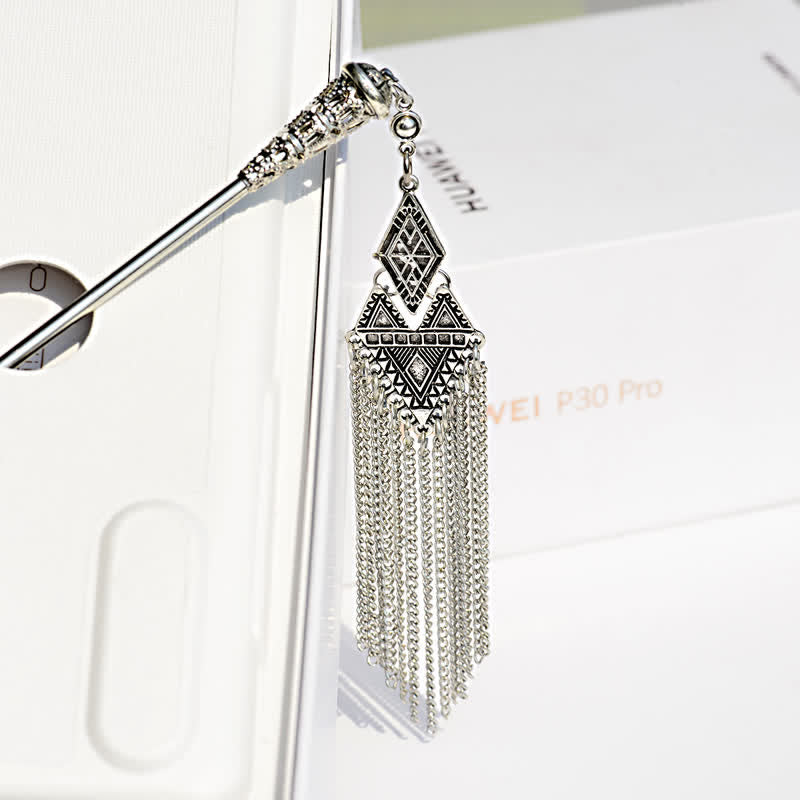 KarmaRipple's Water Drop Lily of the Valley Flowers Tassels Confidence Hairpin p68