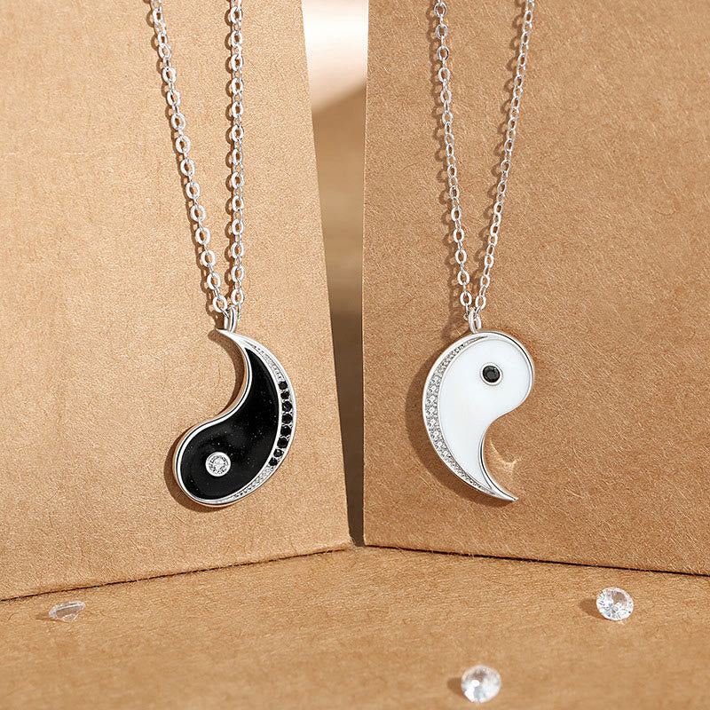 KarmaRipple's 925 Sterling Silver Yin Yang Symbol Harmnoy Pendant Necklace p4