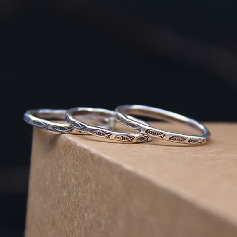 KarmaRipple's 925 Sterling Silver Fortune Koi Fish Wealth Ring p4