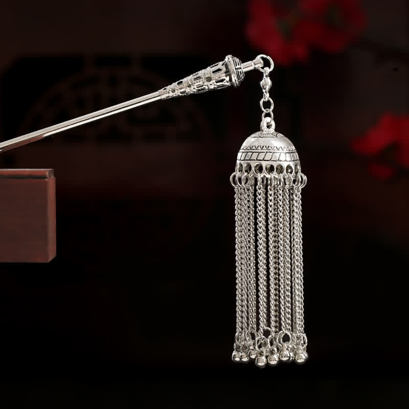 KarmaRipple's Water Drop Lily of the Valley Flowers Tassels Confidence Hairpin p54