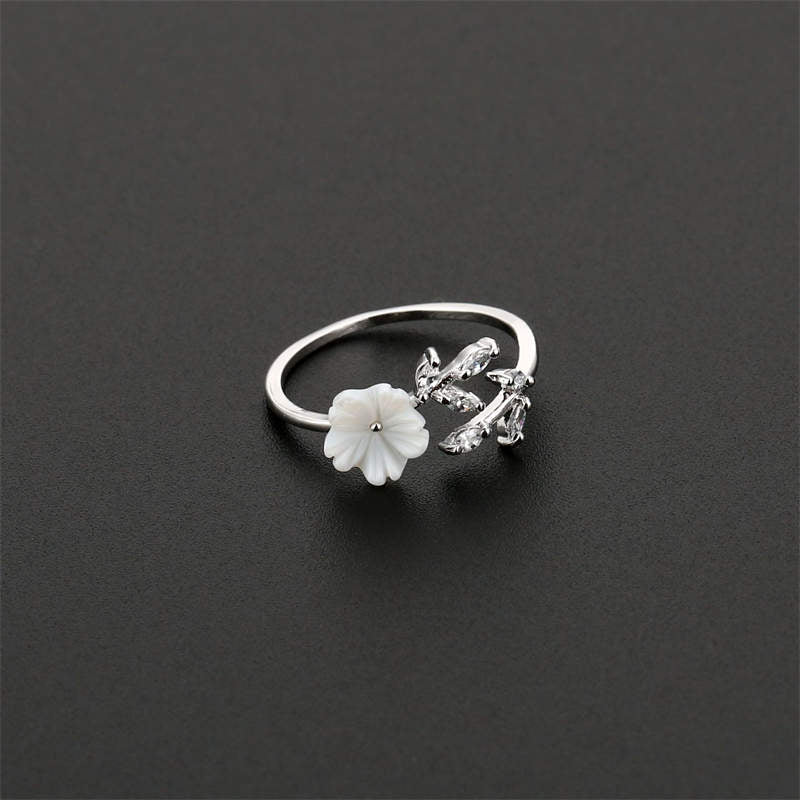 KarmaRipple's Plum Blossom Leaf Pattern Bronze Fortune Ring p3