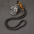 Obsidian Tiger Eye Bead Chain