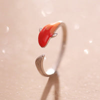 KarmaRipple's Koi Fish Bronze Balance Fortune Adjustable Ring