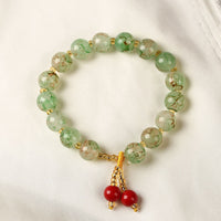 KarmaRipple's Liuli Glass Bead Blessing Balance Bracelet