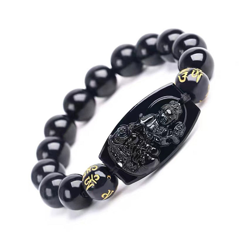 KarmaRipple's Chinese Zodiac Obsidian Protection Bracelet p26