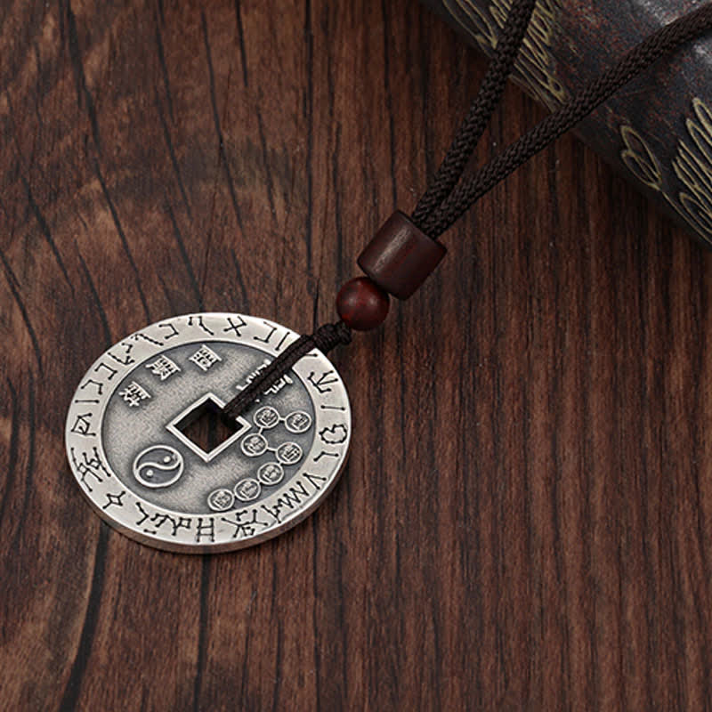 KarmaRipple's Bagua Yin Yang Bronze Coin Star Balance Energy Pendant Necklace p7