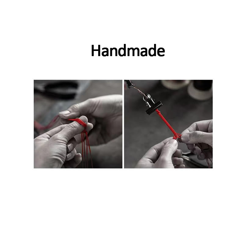 KarmaRipple's 925 Sterling Silver Fu Character Blessing Handmade Woven Bracelet p19