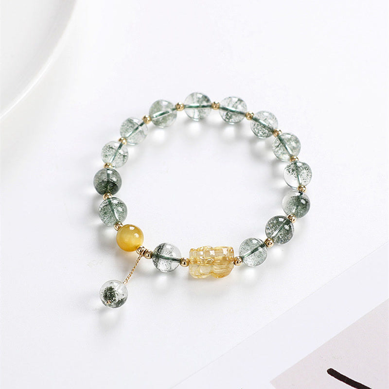 KarmaRipple's Green Phantom Citrine PiXiu Confidence Bracelet p5