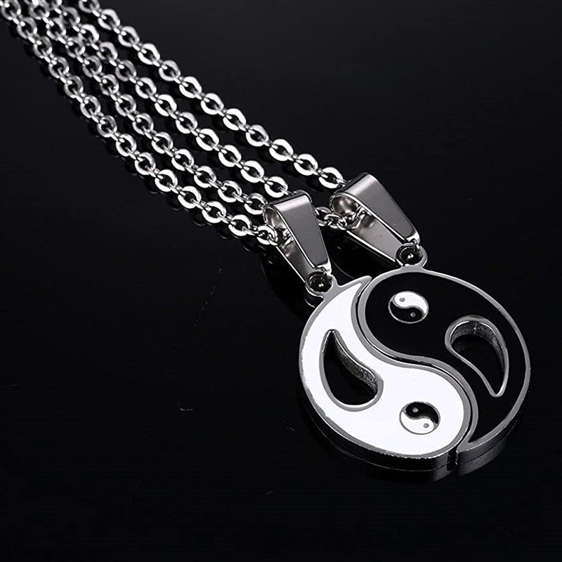KarmaRipple's 2pcs Yin Yang Necklace Pair Pendant p6