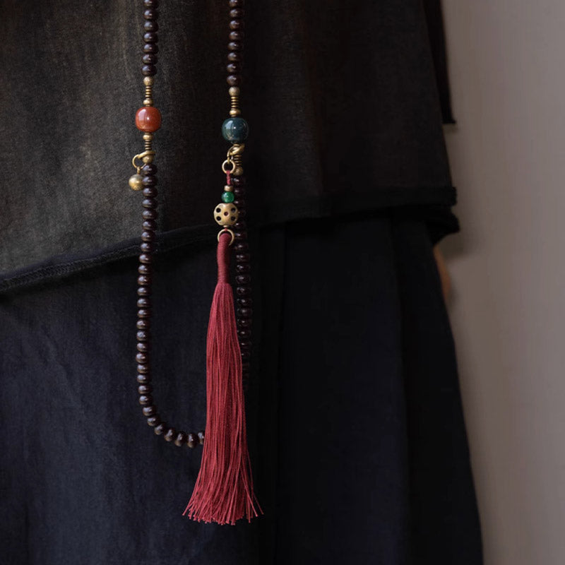 KarmaRipple's 108 Mala Beadwork Authentic Tibet Purple Bodhi Seed Auspiciousness Bracelet p13