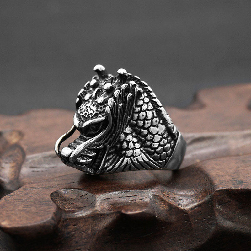 KarmaRipple's Dragon Balance Titanium Steel Ring p2