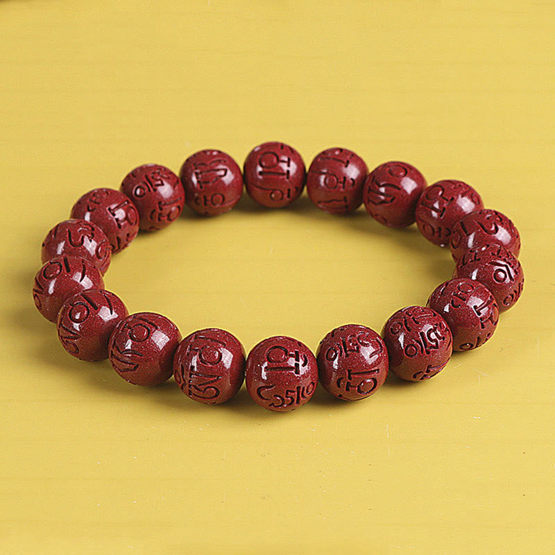 KarmaRipple's Authentic Double PiXiu Cinnabar Om Mani Padme Hum Wealth Fortune Bead Bracelet p19