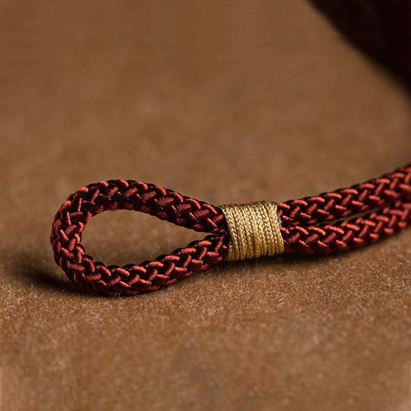 KarmaRipple's 925 Sterling Silver Handmade Chinese Zodiac Natal Buddha Cyan Bodhi Seed Protection Woven Red String Bracelet p13