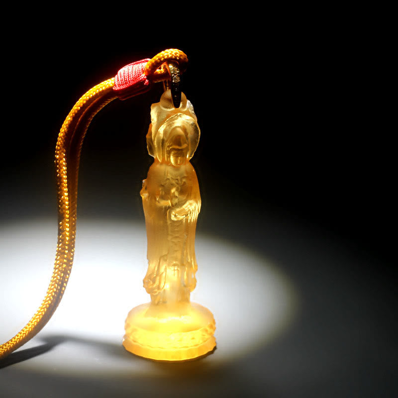 KarmaRipple's Avalokitesvara Buddha Liuli Balance Pendant p11