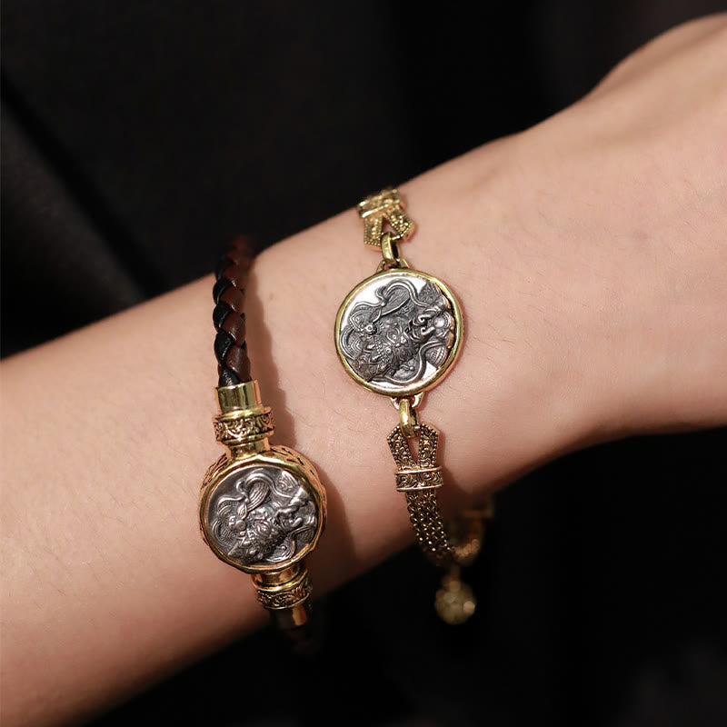 KarmaRipple's Tibetan 925 Sterling Silver Zakiram Goddess of Wealth Blessing Protection Bracelet p5