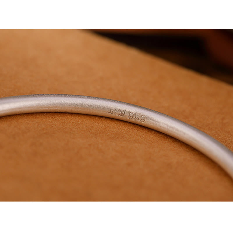 KarmaRipple's Tibetan 999 Sterling Silver Om Mani Padme Hum Love Bracelet Bangle p5